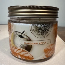 New Bellevue Luxury 2 Wick Candle Mandarin Apple 12Oz Soy