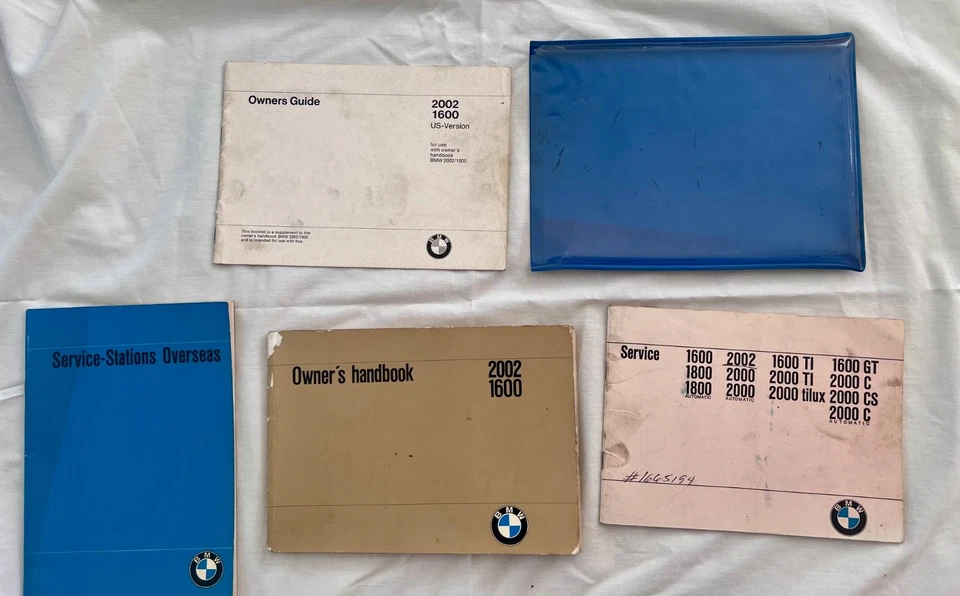  Manual del propietario original BMW 1968 2002 1600, guía del propietario, libro de servicio  Foto 2 de 4