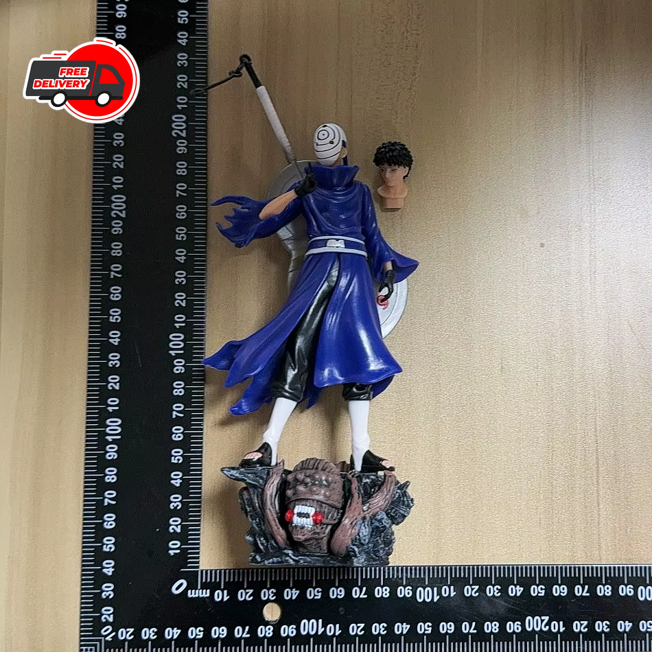 Figurine Naruto - Obito Uchiha (Akatsuki) - 35 Cm - 2 Têtes Interchangeables - PVC - Collector 2024