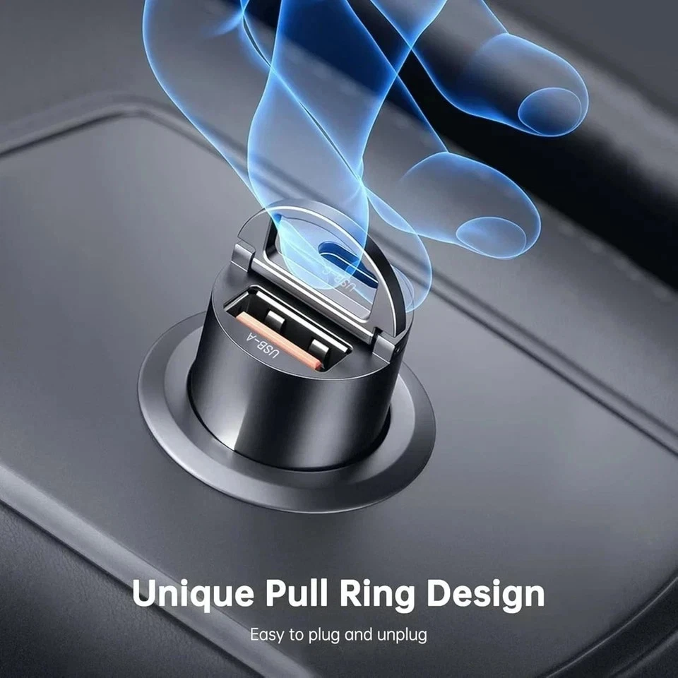 Car Charger USB C & USB Socket 12V PD100W Fast for iPhone 16 Pro Max 15 14 13 12 - Image 3 of 4