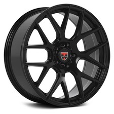 Tuscani 204 Wheels 20x9 35 5x112 73.1 Black Rims Set Of 4