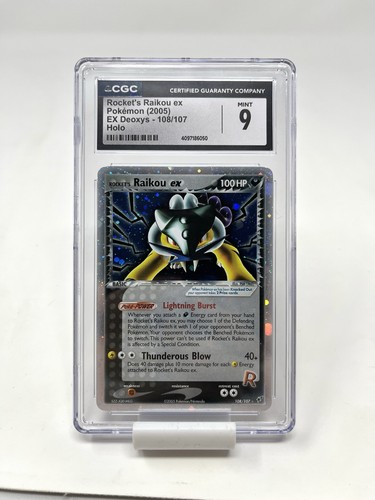 Rocket's Raikou ex graded CGC 9 for sale on eBay