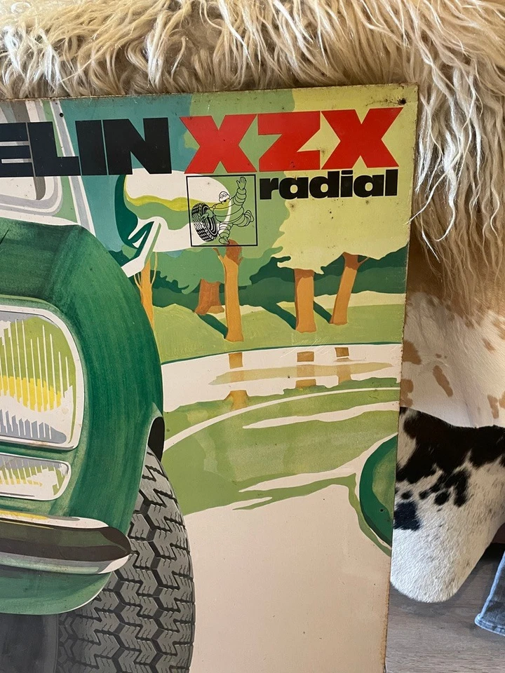 Plaque publicitaire en tôle Michelin XZX Radial deco collection atelier garage - Photo 2/4