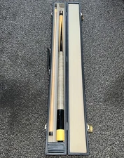 Vintage Rare Mali  Pool Cue-Ebony 4 Prong-Birdseye Maple Butt (7634)