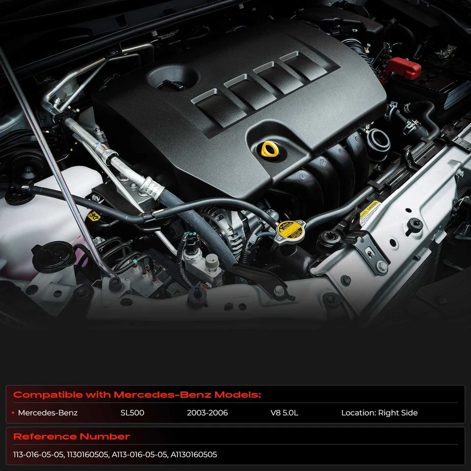 Cubierta de válvula de motor de pasajero para Mercedes-Benz SL500 A230 2003-2006 A1130160505 Foto 2 de 4