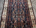 AN ATTRACTIVE BLUE BACKGROUND COLOR HAND MADE HAMEDAN RUG 2’8” X 4’10” — photo 8