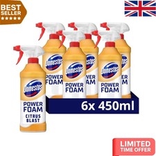 Deep Clean Citrus Toilet Spray - Biodegradable & Germ Killer, 450ml x 6 8.89 per litre