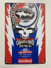 Dogfish Head Beer - Grateful Dead Metal Sign - Record Store Day - Dancing Bear