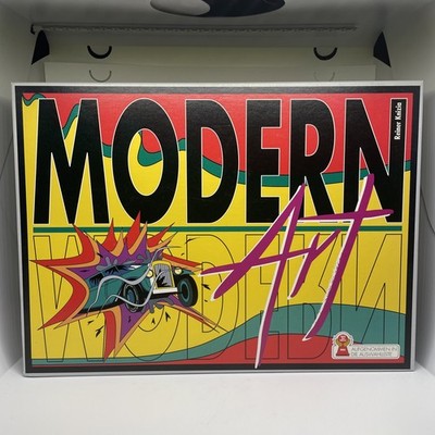 Hans Im Gluck Boardgame Modern Art (1st German Ed) unpunched, cards sealed.