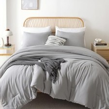 California King Comforter Set 3pcs 1 California King Comforter 104"x96" Grey