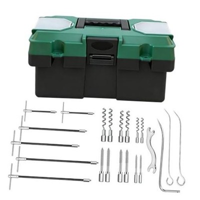 23pcs Gland Packing Extractor Set, Steel Alloy Packing Puller with Flexible