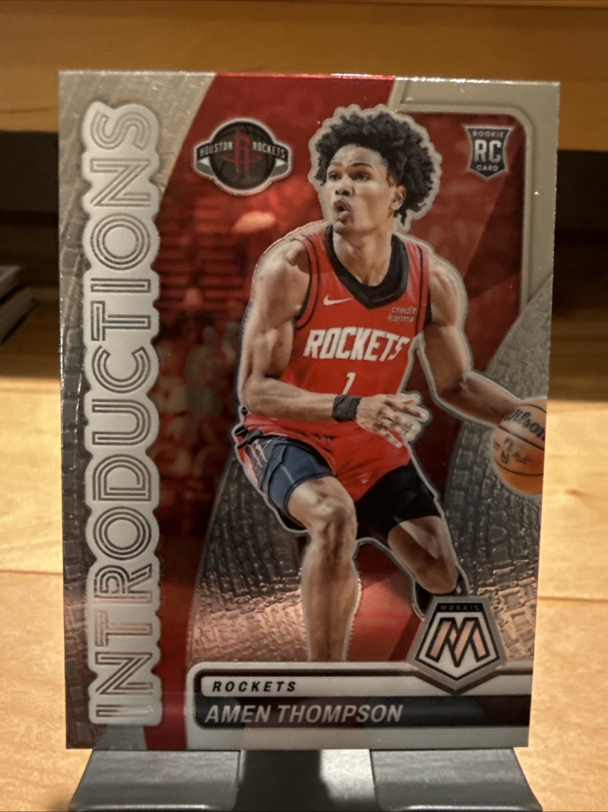 2023-24 Mosaic AMEN THOMPSON Introductions Rookie RC Insert SP #3