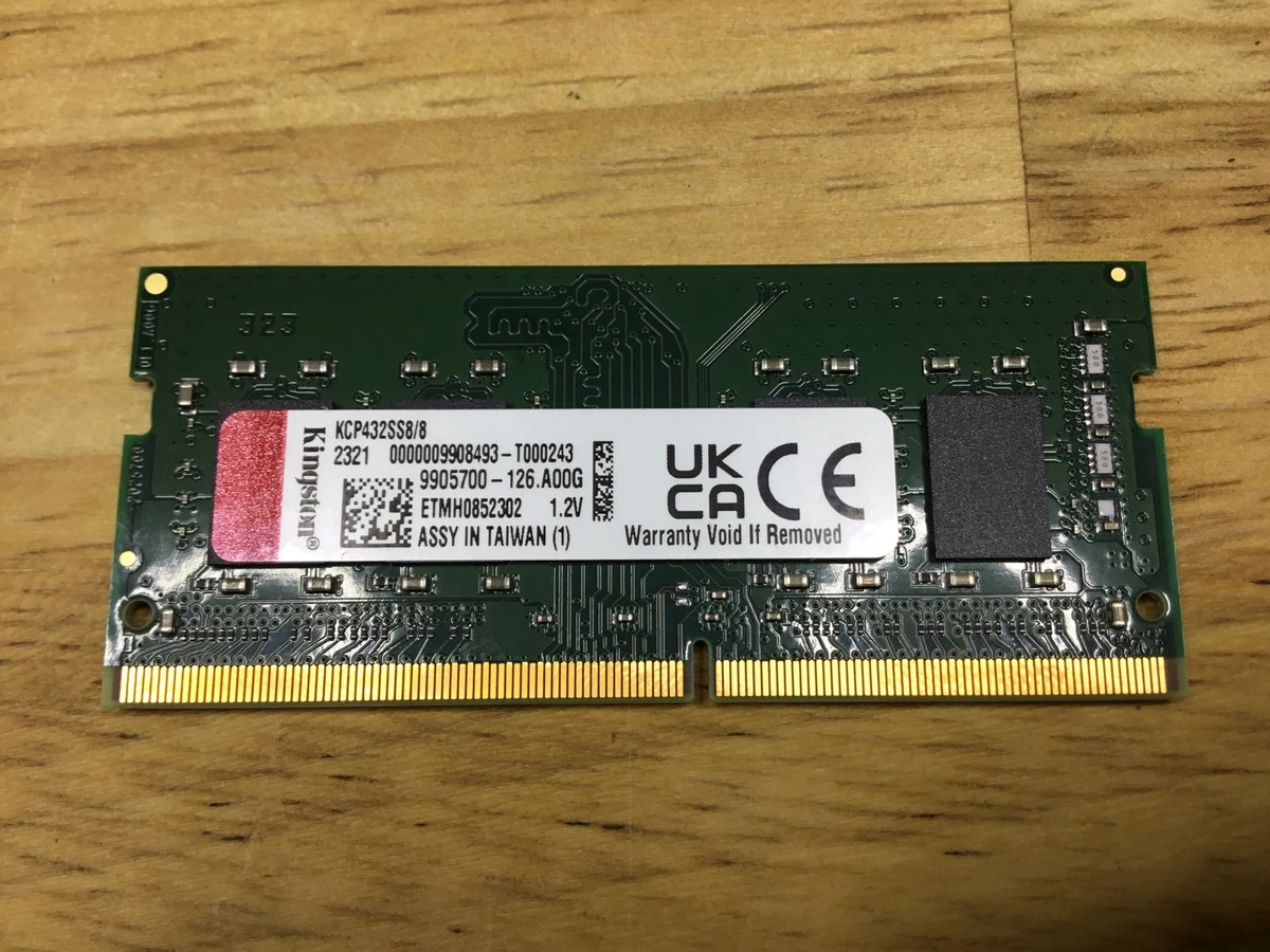 Kingston DDR4 SDRAM 8 GB Capacity per Module Memory (RAM) for sale