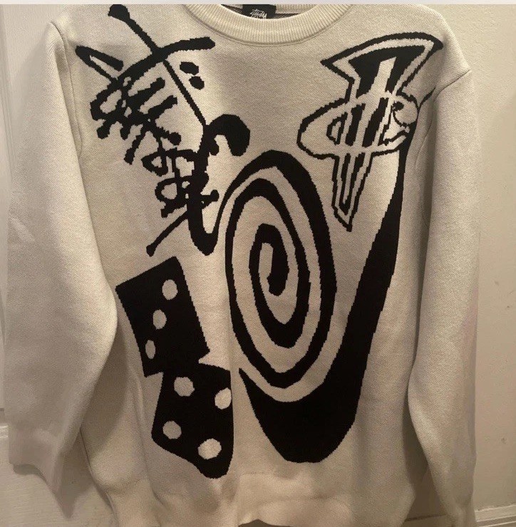 Stussy X Nike Icon Knit Sweater 'Natural' medium | eBay