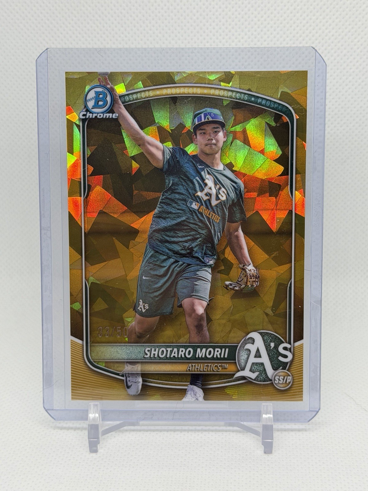 2025 Bowman Chrome Sapphire Shotaro Morii Image Variation Gold /50
