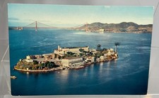 ALCATRAZ ISLAND The Rock Federal Prison Pen San Francisco Bay Postcard CA unused