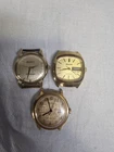 Vintage Vulova + Bulova and Timex Watches Lot of 3 for Parts Repair As-Is