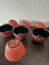 NEW Set of 7 IWACHU Japanese Cast Iron Tea Cu...