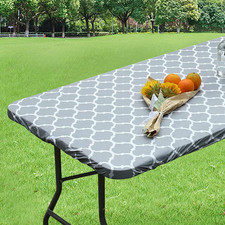 Tovaglia Rettangolare Impermeabile Con Bordo Elastico, in Vinile, Con Retro in F