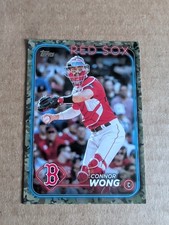CONNOR WONG /25 2024 Topps Memorial Day CAMO #104 RARE SSP /25 Red Sox !!!