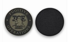 PVC ICE FUGITIVE OPERATIONS PATCH RANGER GREEN/BLACK *Collectible Item*