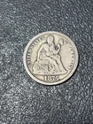 1875 S Above Bow Seated Liberty Dime VF