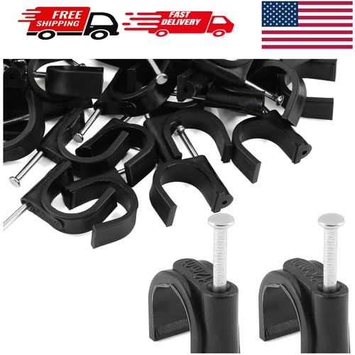 100 Pcs Pex Clamps, 1/2 Inch Pex Hangers Black Pex Fittings Half 1/2 Inch &3/4