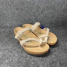 BIRKENSTOCK Mayari Vegan Synthetics Women's Size 8 Vegan Gray Taupe