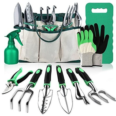 LBSTP Gartenarbeit Handwerkzeug Geschenkset Gartenarbeit Geschenke für Frauen & Männer 10 Stück