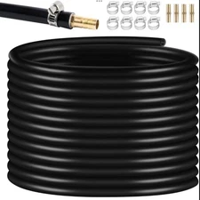 Self Sinking Aeration Hose 3/8 Inch 100ft Pond Aeration Tubing With Clamps