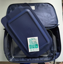 Pyrex Portables Isolato Caldo/Freddo 13” X 9" X 2” Borsa per Piatto e Trasporto per Casseruola
