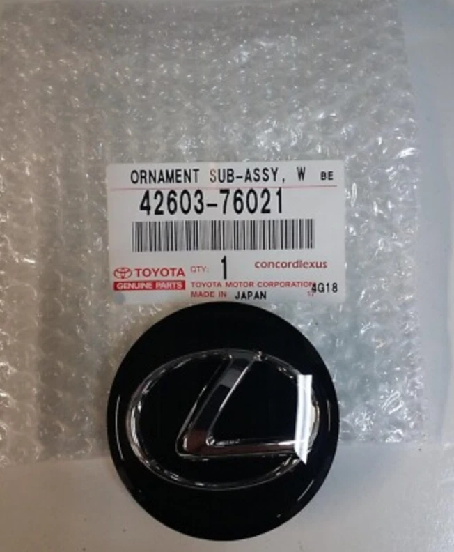 正品 LEXUS CT200h 12-17 轮中心盖装饰黑色 42603-76021 4 件 原始设备制造商 — 第 3/3 张图片