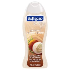 Softsoap Exfoliating Body Wash, Coconut Butter 20 oz