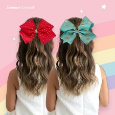 Venta al por mayor 20 piezas Pinzas para el cabello con moño de grosgrain jumbo de 6,5" para niñas - LOTE FINAL
