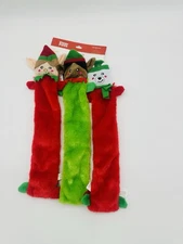 Zippypaws Christmas Holiday Skinny Pelts 3 Pack Large NEW Free Shipping
