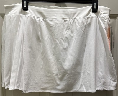 New!AVIA Pleated White Skort. Size XXL(20). A Short/Skirt Combo. Very Cute!