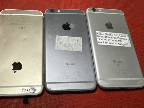 3 X Faulty Apple iPhone 6s And IPhone 6 , Mobile Phones damage - Afbeelding 1 van 7
