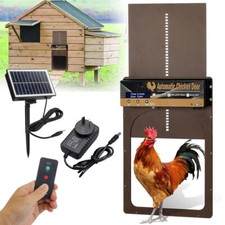 NEW Automatic Waterproof Chicken Coop Door Opener with Timer Light Sensor Remote