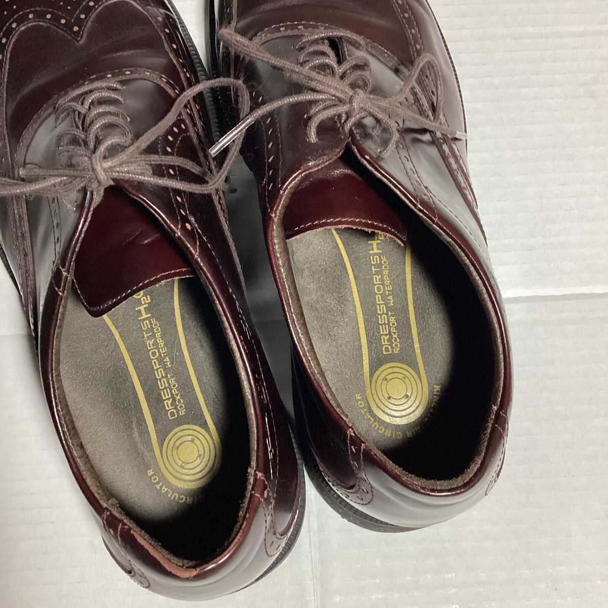 Rockport Mens Kinetic Air Saddle Oxford Brn Leather Lace Up Dress Shoes Size 11W Amazon.com | Rockport Men main image 4