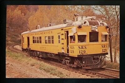 Train Railroad postcard AVD Sperry Rail #129 Toe River Toecane NC 1970 RP335
