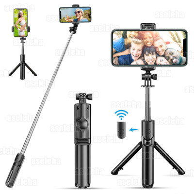 Selfie Stick Bluetooth Stativ Teleskop Stange Fernbedienung Handy Smartphone