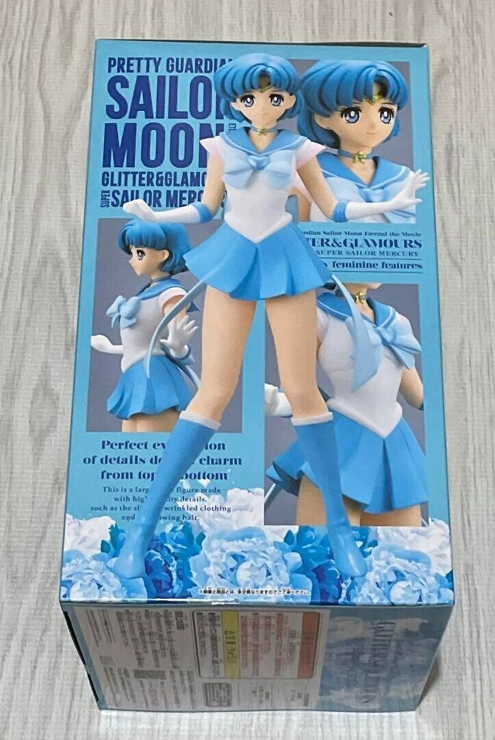 Sailor Moon Eternal SUPER SAILOR MERCURY Figure A Type Glitter Glamours  Prize NW