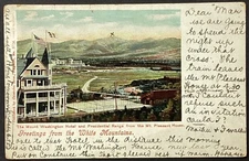 White Mountains NH Mount Washington Hotel Vintage Postcard Posted 1903