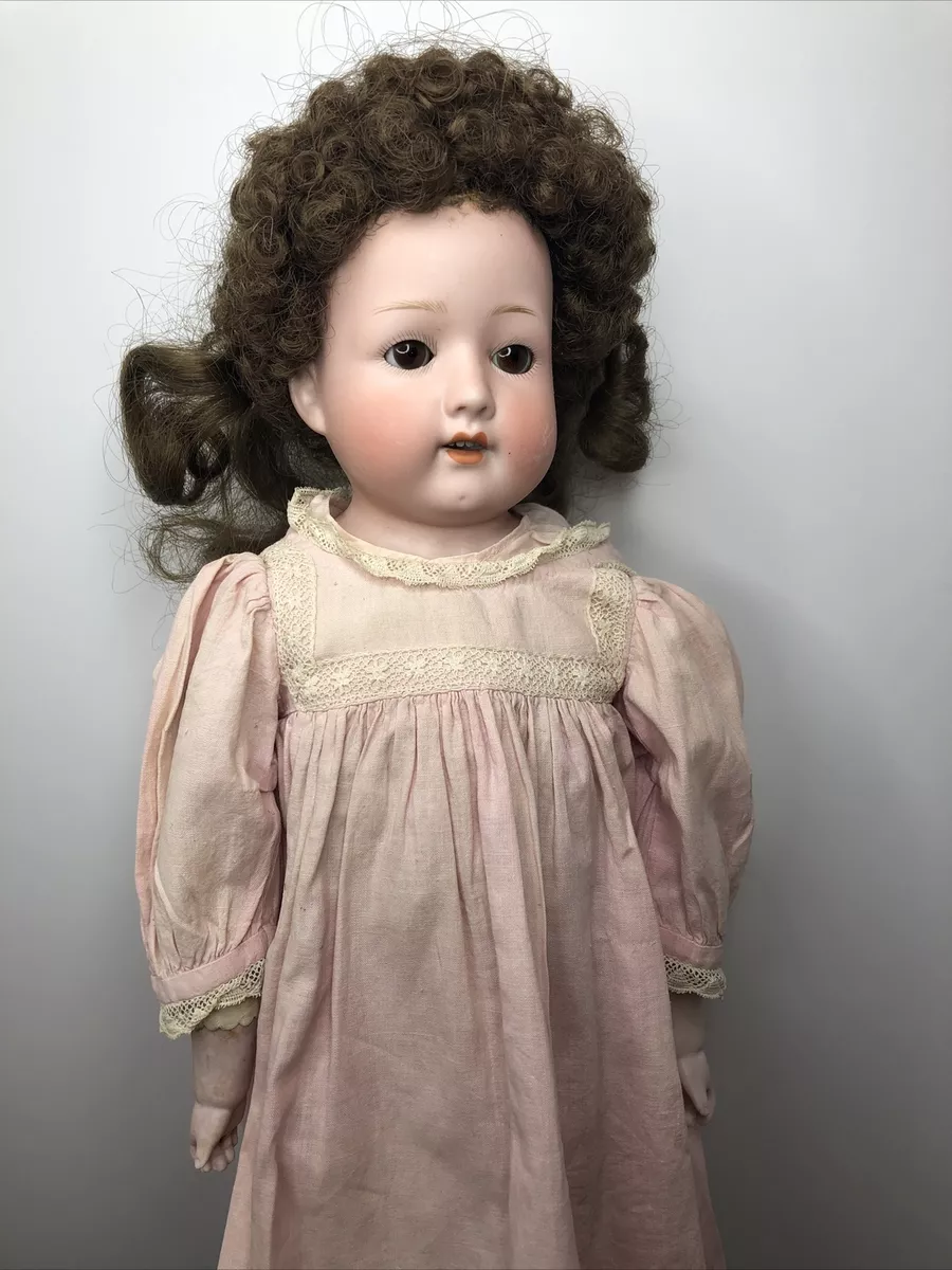 21” Antique Germany Bisque Doll Heubach Kopplesdorf 275 2/0 Kidolene Body  #L