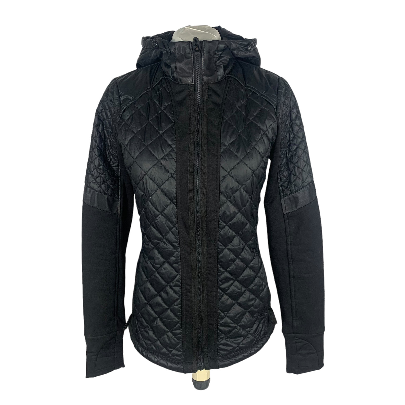 Athleta Featherless Puffer Jacket Women XS Black Quil… Gem