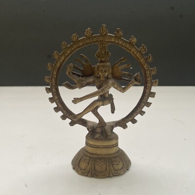 Dancing Shiva/Nataraj/Natraj Brass Statue  Made In India 5.75 
