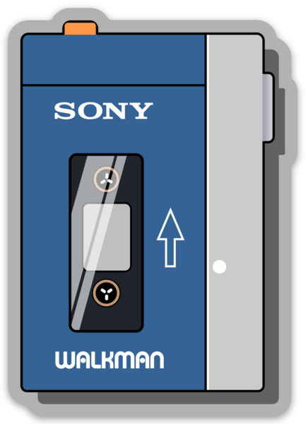 Sony Walkman Sticker Cassette Tape 80 S Music Retro Ebay