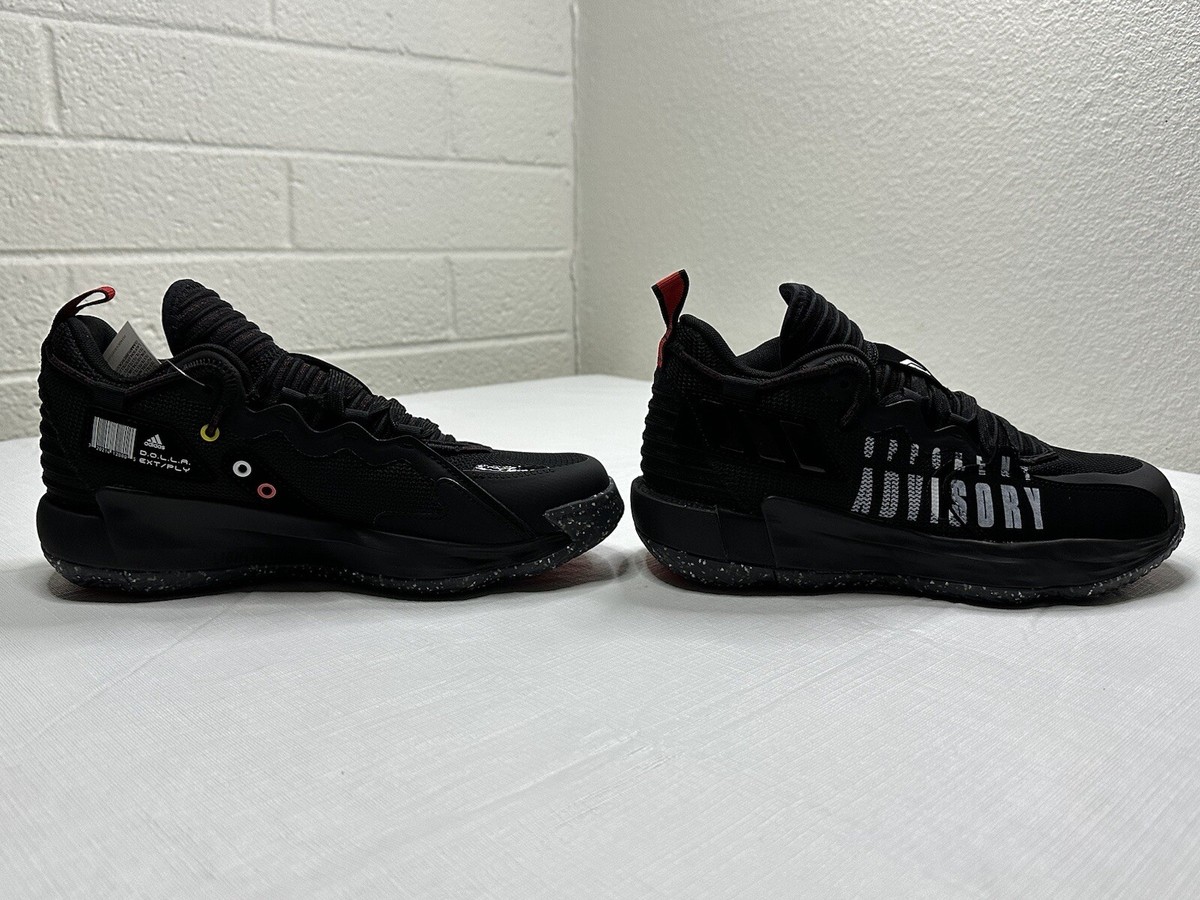 Adidas MENS SIZE 17 SM Dame 7 EXTPLY Opponent Advisory Black White GW7912 s-l1200.jpg main image 4