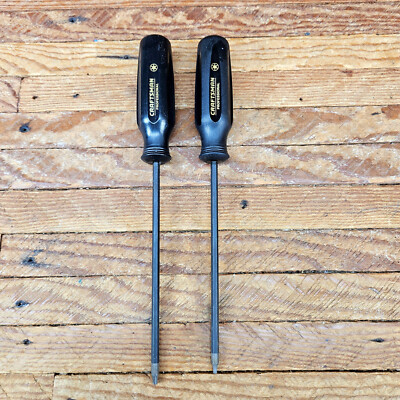 Lot of 2 Craftsman Professional Black Handle Torx Drivers 41870 T10 41871 T15
