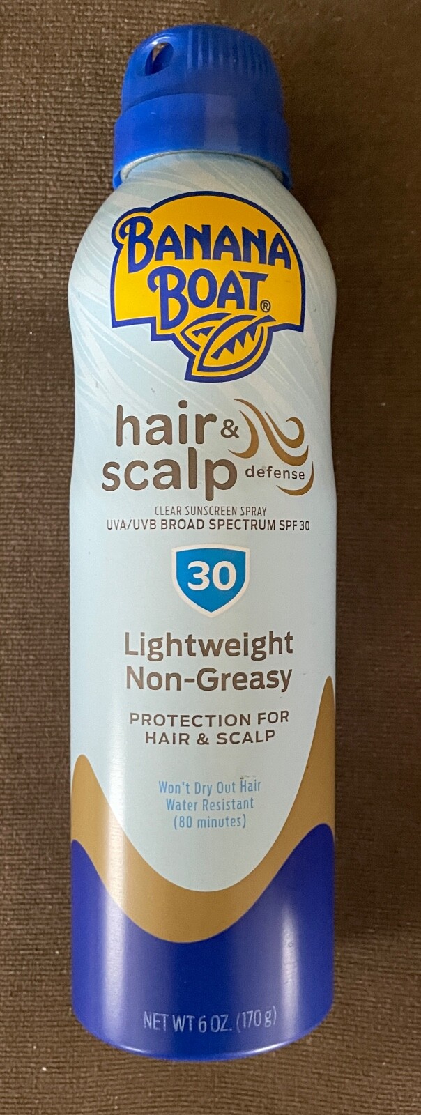 Banana Boat Hair&Scalp Defense Lightweight Sunscreen SPF30 6 Oz